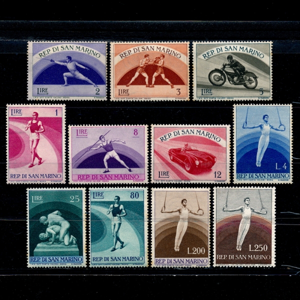 SAN MARINO(긶)-#345~355(11)-SPORTS()-1954~55