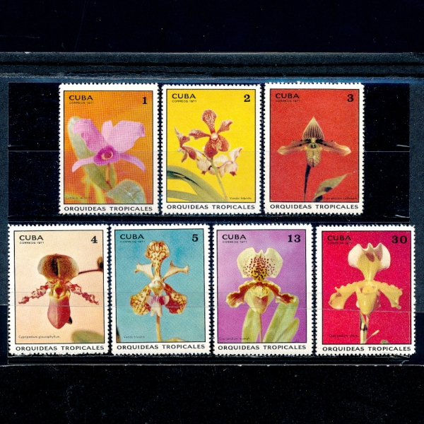 CUBA()-#1620~6(7)-ORCHIDS()-1971.5.15