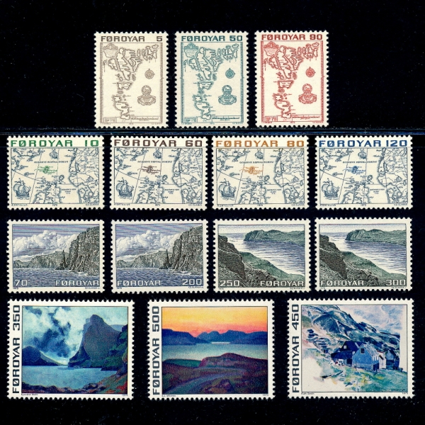 FAEROE ISLANDS(ķο)-#7~20(14)-SEAHORSE,MOUNTAIN(ؾ,)-1975.1.30