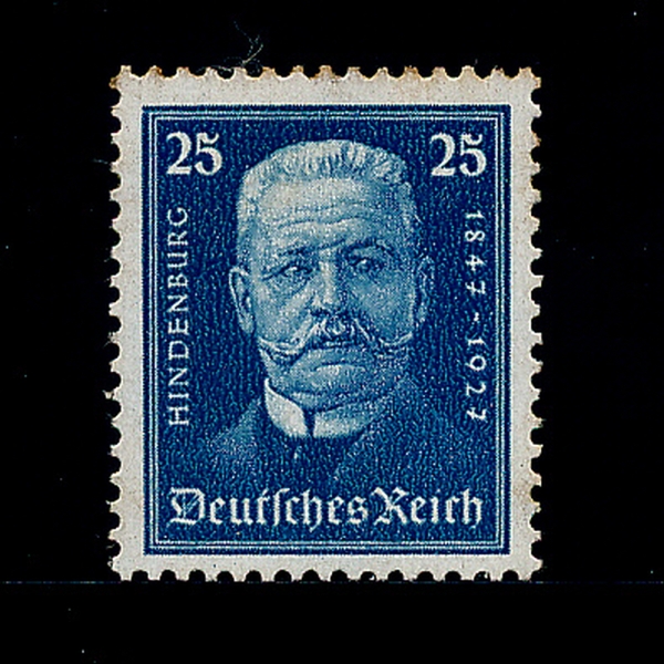 GERMANY()-#B21-25pf-PRES.PAUL VON HINDENBURG(  θũ)-1927.9.26