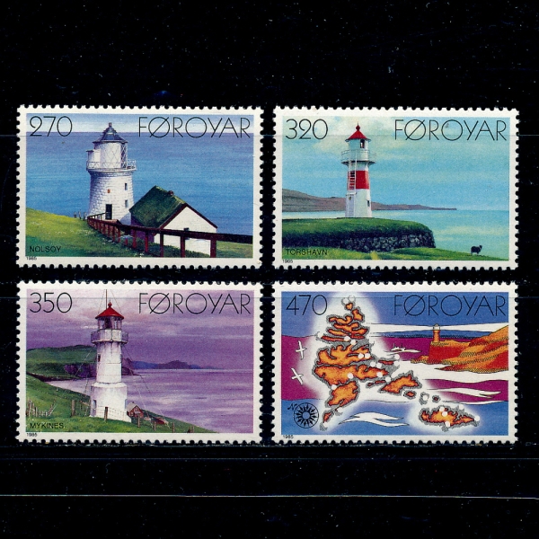 FAEROE ISLANDS( )-#130~3(4)-LIGHTHOUSES()-1985.9.23