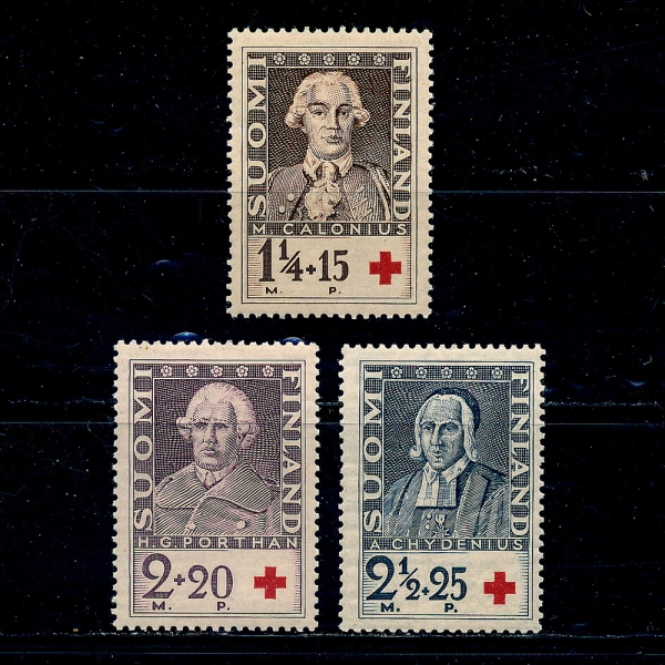 FINLAND(ɶ)-#B18~20(3)-RED CROSS()-1935.1.1