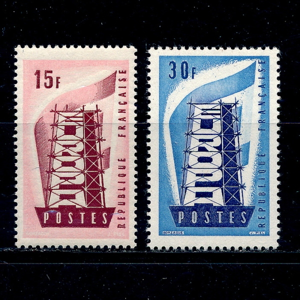FRANCE()-#805~6(2)-EUROPA()-1956.9.15