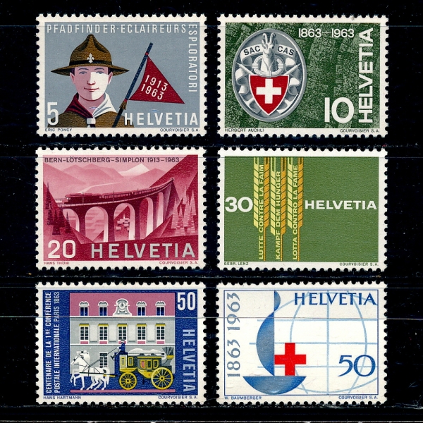 SWITZERLAND()-#422~7(6)-BOY SCOUT(īƮ)-1963.3.21