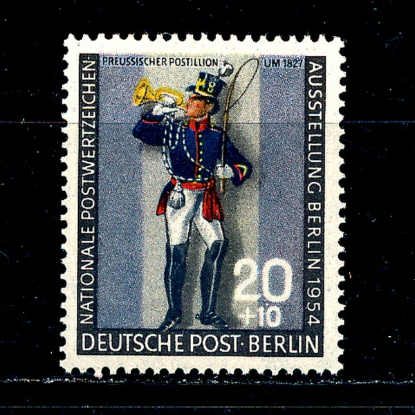 GERMAN OCCUPATION STAMPS(‎‎ ‎‎‎‎ ‎‎)-#9NB12-20+10pf-PRUSSIAN POSTILION(̼ Ƽ)-1954.8.4