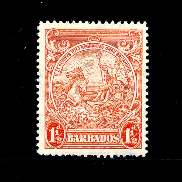 BARBADOS(ٺ̵)-#168-1 1/2p-SEAL OF THE COLONY(Ĺ )-1932