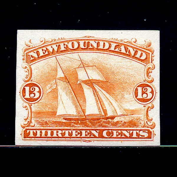 NEWFOUNDLAND(ݵ鷣弶)-IMPERF()-#30-13c-FISHING SHIP()-1865