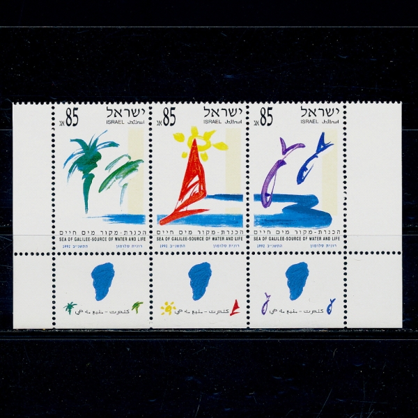 ISRAEL(̽)-TABS-#1104~6(3)-SEA OF GALILEE( ٴ)-1992.2.18