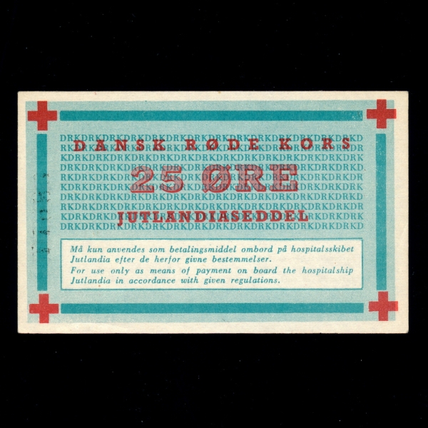 DENMARK-ũ-RED CROSS-25 ORE-1950