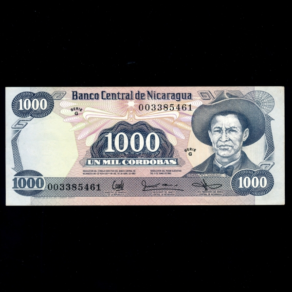 NICARAGUA-ī-P139-GENERAL A C.SANDINO-1,000 CORDOBAS-1979