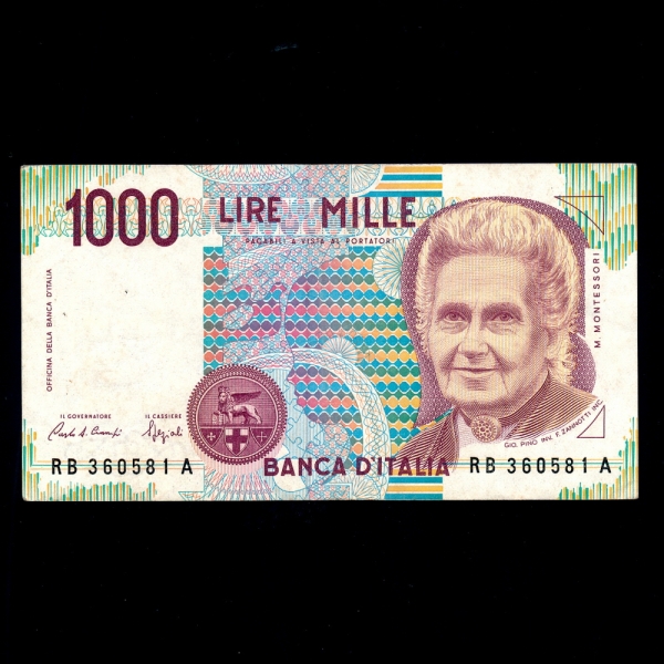 ITALIA-Ż-P114-1.000 LIRE-1990