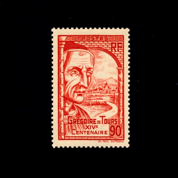 FRANCE()-#389-90c-ST. GREGORY OF TOURS( ׷)-1939.6.10