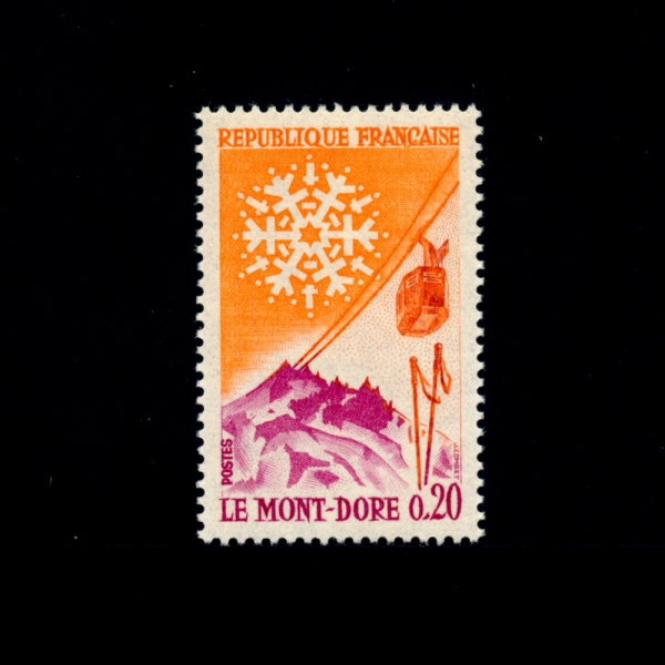 FRANCE()-#1002-20c-MONT-DORE, SNOWFLAKE AND CABLE CAR(,,̺)-1961.7.1