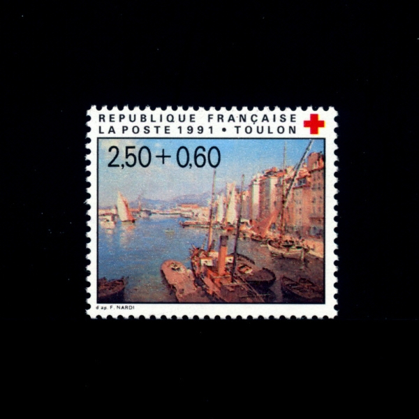 FRANCE()-#B638-2.50f+60c-THE HARBOR OF TOULON BY FRANCIS NARDI(, )-1991.12.2
