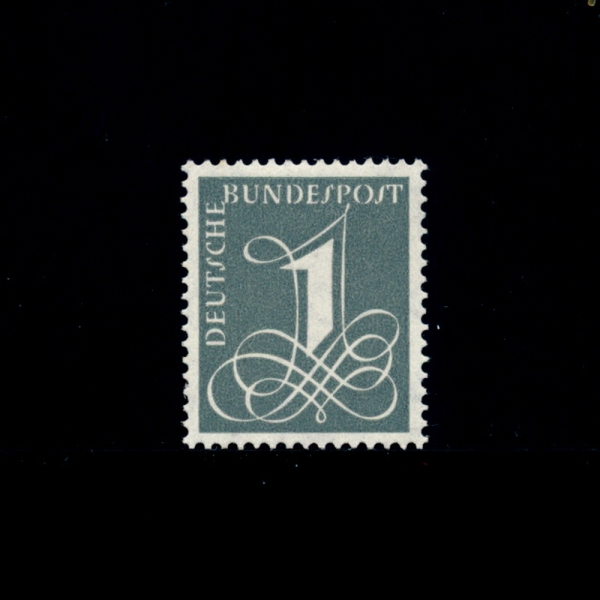 GERMANY()-#737A-1pf-NUMBERAL()-1958
