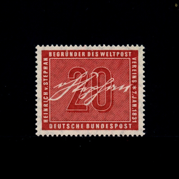 GERMANY()-#738-20pf-NUMBERAL AND SIGNATURE(,ȣ)-1956.1.7
