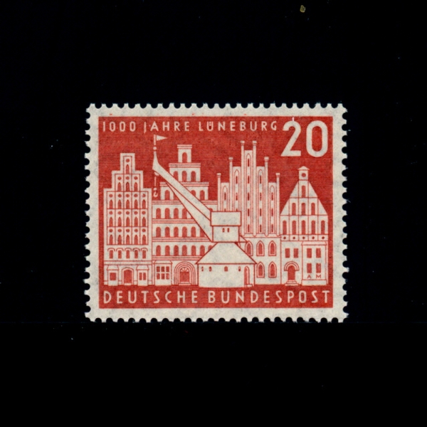 GERMANY()-#741-20pf-OLD BUILDINGS, LUNEBURG(׺θũ, ǹ)-1956.5.2