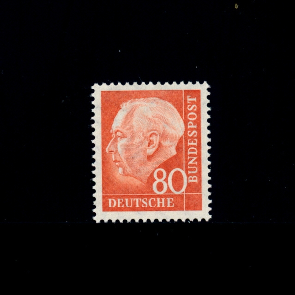 GERMANY()-#760-80pf-PRES. THEODOR HEUSS(׿ ޽)-1957
