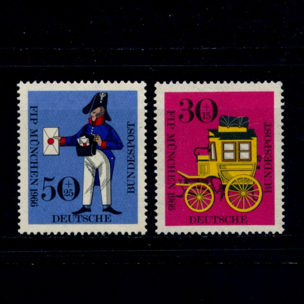 GERMANY()-#B416~7(2)-PRUSSIAN LETTER CARRIER, BAVARIAN MAIL COACH(޺,)-1966
