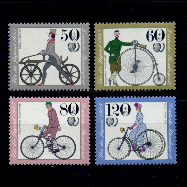 GERMANY()-#B630~3(4)-ANTIQUE BICYCLES( )-1985.4.16