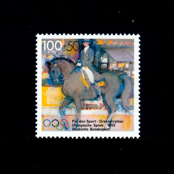GERMANY()-#B726-100+50pf-DRESSAGE(巹)-1992.2.6