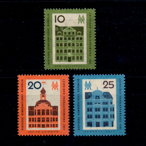 GERMAN DEMOCRATIC REPUBLIC()-#595~7(3)-1962 LEIPZIG SPRING FAIR(ġ  ڶȸ)-1962.2.22