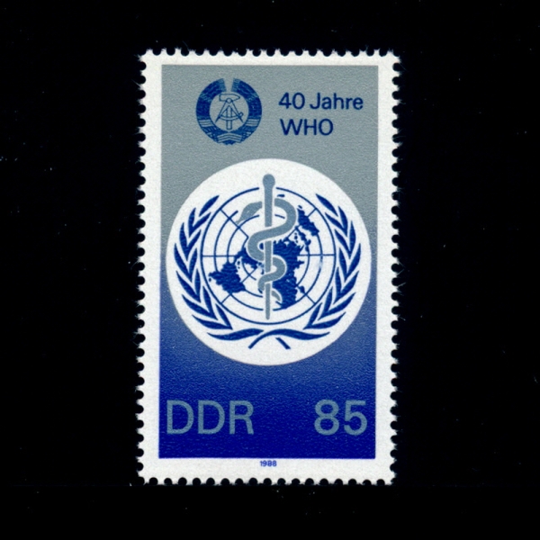 GERMAN DEMOCRATIC REPUBLIC()-#2718-85pf-WHO, 40TH ANNIV.(躸Ǳⱸ)-1988.11.22