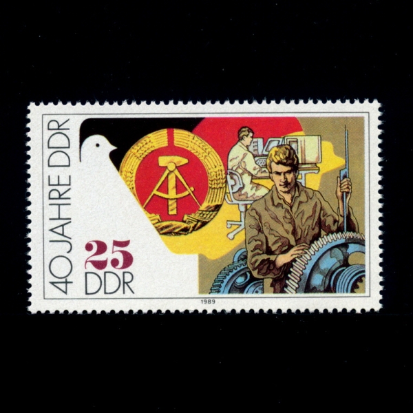 GERMAN DEMOCRATIC REPUBLIC()-#2776~9(4)-DDR, 40TH ANNIV.( ȭ  ۷̵)-1989.10.3