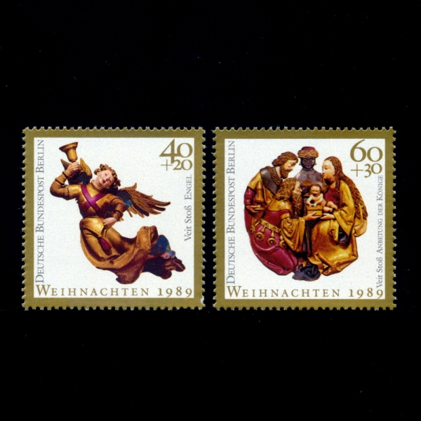 GERMAN OCCUPATION STAMPS()-#9NB275~6(2)-CHRISTMAS()-1989.11.16