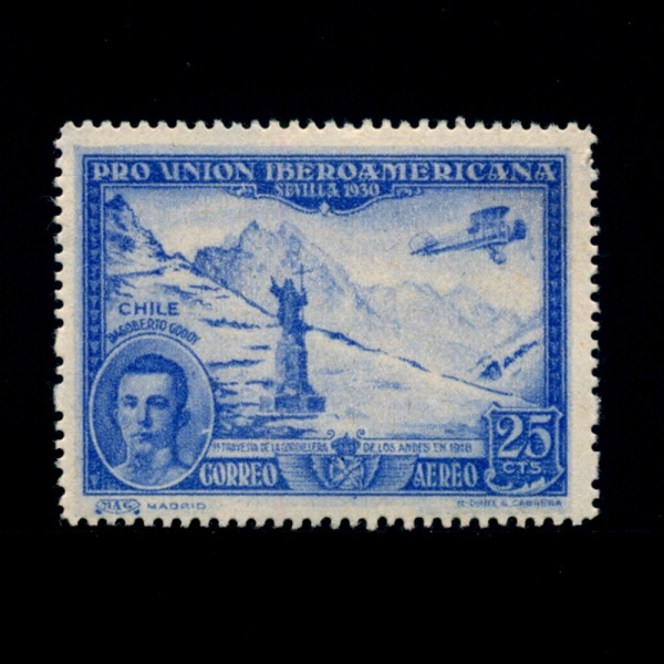 SPAIN()-#C52-25c-DAGOBERTO GODOY AND PASS OVER ANDES(ٰ ,ȵ )-1930.10.10