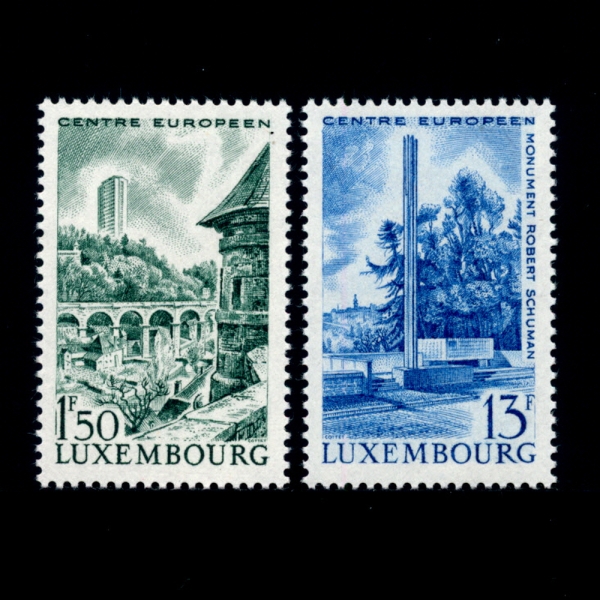 LUXEMBOURG(θũ)-#445~6(6)-LUXEMBOURG, CENTER OF EUROPE( ߽)-1966.9.26