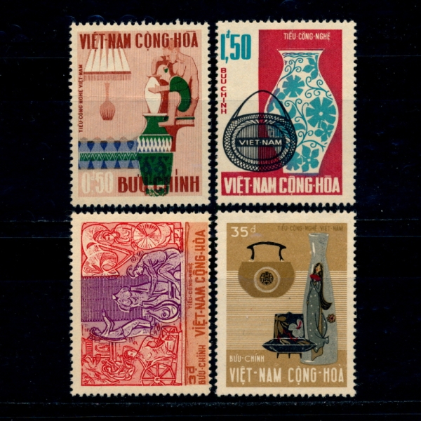 VIET NAM(Ʈ)-#311~4(4)-PUBLICIZE VIETNAMESE HANDICRAFT(Ʈ  ǰ)-1967.7.22