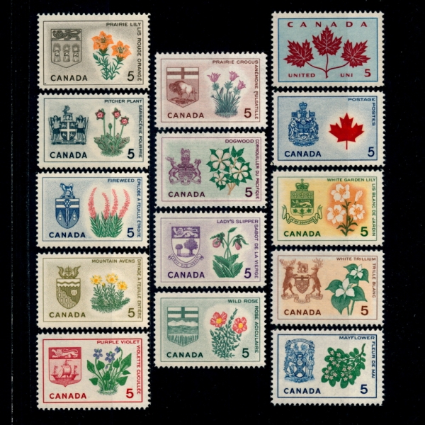 CANADA(ĳ)-#417~29A(14)-COAT OF ARMS( )-1964~65