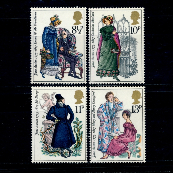 GREAT BRITAIN()-#754~7(4)-JANE AUSTEN( ƾ)-1975.10.22