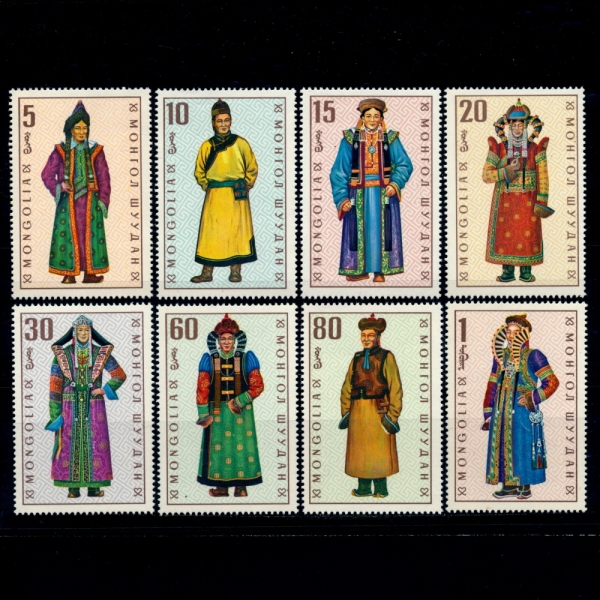 MONGOLIA()-#524~31(8)-REGIONAL COSTUMES(μ ǻ)-1969.4.20