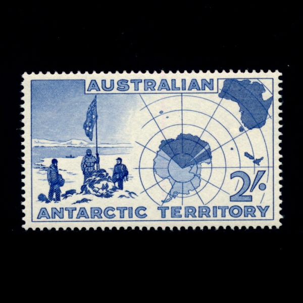 AUSTRALIAN ANTARCTIC TERRITORY(ȣ  )-#L4-2sh-AUSTRALIAN EXPLORERS AND MAP OF ANTARCTICA(ȣ Ž谡, )-1957