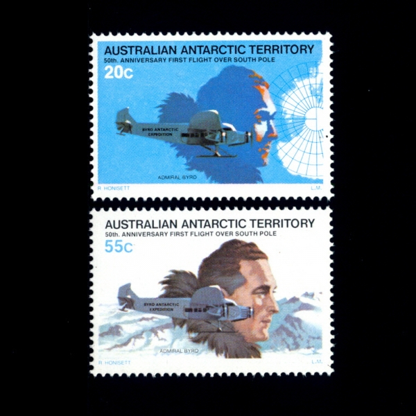 AUSTRALIAN ANTARCTIC TERRITORY(ȣ  )-#L35~6(2)-50TH ANNIV. OF FIRST FLIGHT OVER SOUTH POLE BY RICHARD BYRD(ó   ִϾ,  ù )-1979.6.20