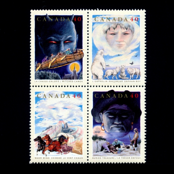 CANADA(ĳ)-#1334~7(4)-FOLKTALES(μ ̾߱)-1991.10.1