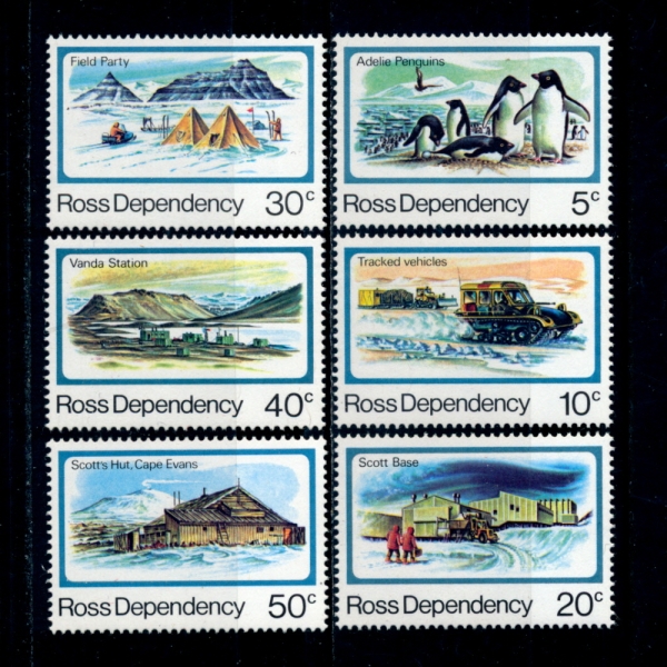 NEW ZEALAND()-#L15~20(6)-25TH ANNIV. OF SCOTT BASE( ̽)-1982.1.20