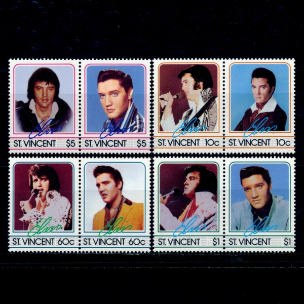 ST.VINCENT(Ʈ Ʈ)-#874~7a~b(4)-ELVIS PRESLEY( )-1985.8.16