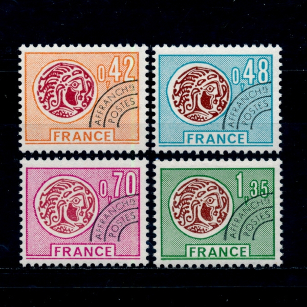 FRANCE()-#1421~4(4)-GALLIC COINS( )-1975.2.16