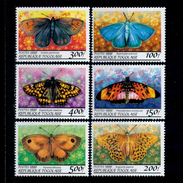 TOGO()-#1861B~G(6)-BUTTERFLIES()-1999.6.7