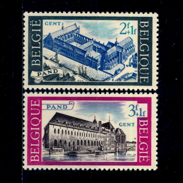 BELGIUM(⿡)-#B764~5(2)-ANCIENT AND PRESENT VIEW OF THE PAND(ǵ)-1964.10.10