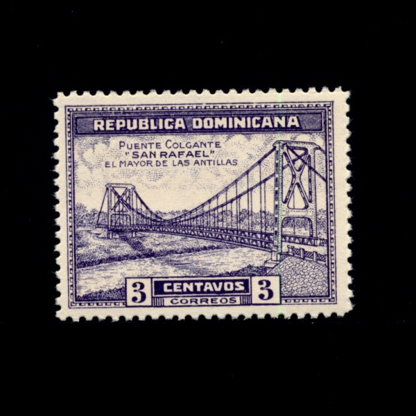 DOMINICA REPUBLIC(̴ī ȭ)-#294-3c-TRUJILLO BRIDGE(ڸ 񸮾 Ʈ )-1934