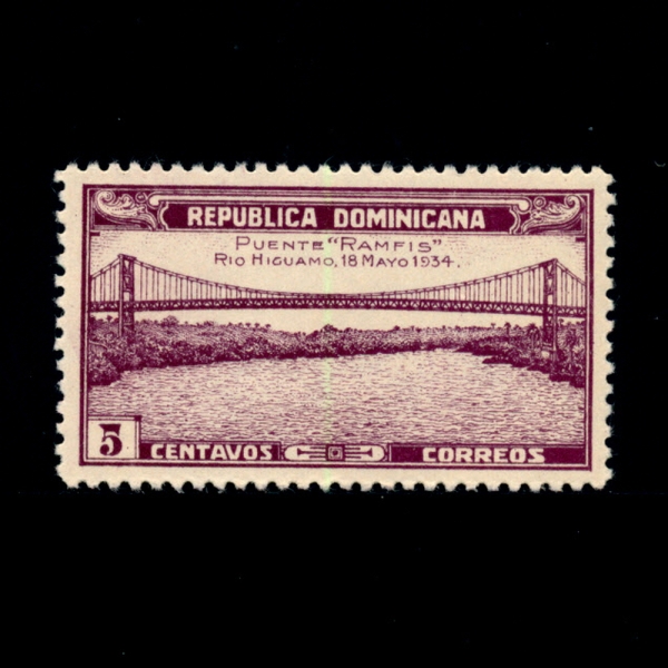 DOMINICA REPUBLIC(̴ī ȭ)-#297-5c-RAMFIS BRIDGE(츮ÿ ٿٸ)-1935.4.6