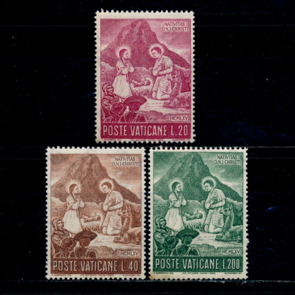 VATICAN CITY(Ƽĭ ñ)-#420~2(3)-PERUVIAN NATIVITY SCENE( ź )-1965.11.25