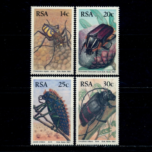 SOUTH AFRICA(īȭ)-#690~3(4)-BEETLES()-1987.3.6