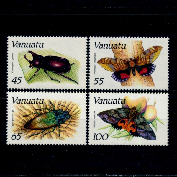 VANUATU(ٴ)-#457~60(4)-INSECTS()-1987.9.22