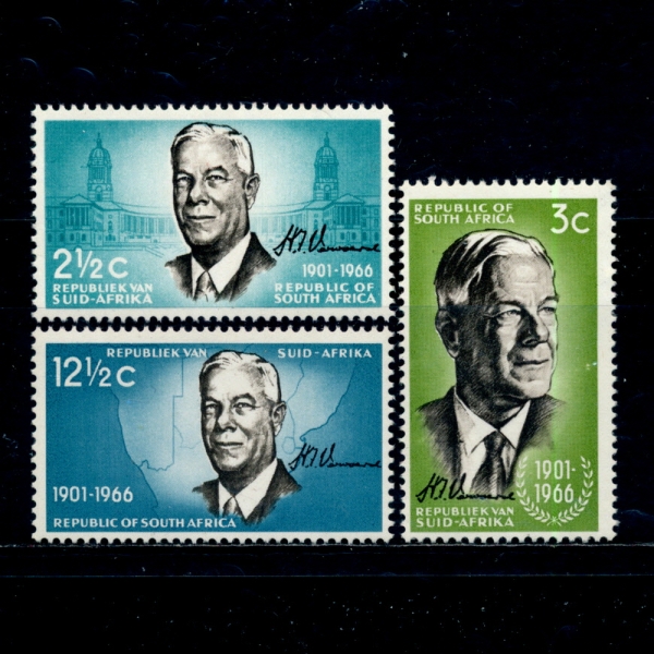 SOUTH AFRICA(īȭ)-#314~6(3)-DR.VERWOERD(帯 )-1966.12.6