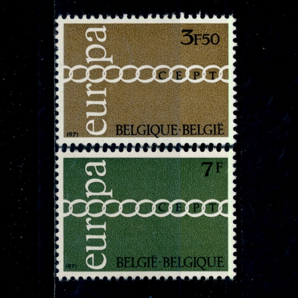 BELGIUM(⿡)-#803~4(2)-EUROPA()-1971.5.1